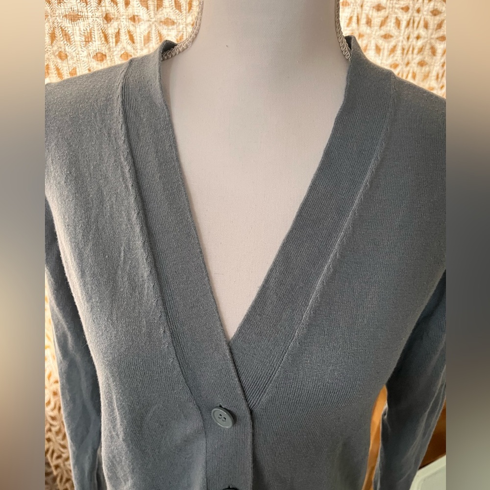 The Limited blue/grey‎ Button-Up Cardigan